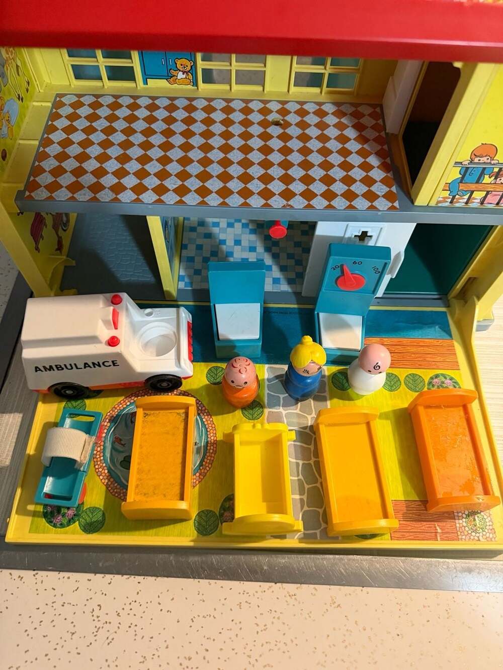 Fisher-Price Toys | 1976 Fisher-Price Little People Children’s Hospital Playset